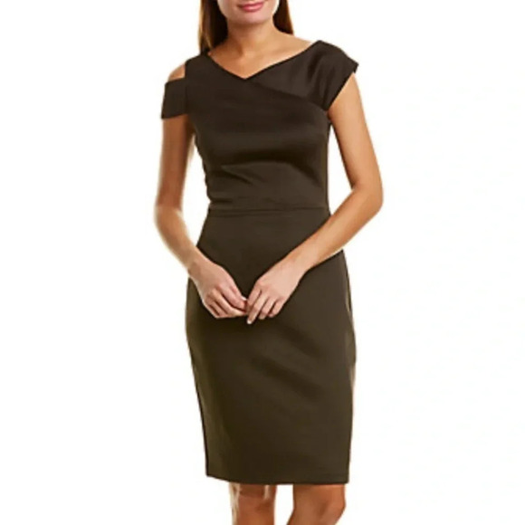 ALEXIA ADMOR CLARA SHEATH NEW NWT BLACK DRESSES BOTTOMS WEDDING SUMMER SIZE S - Picture 1 of 4